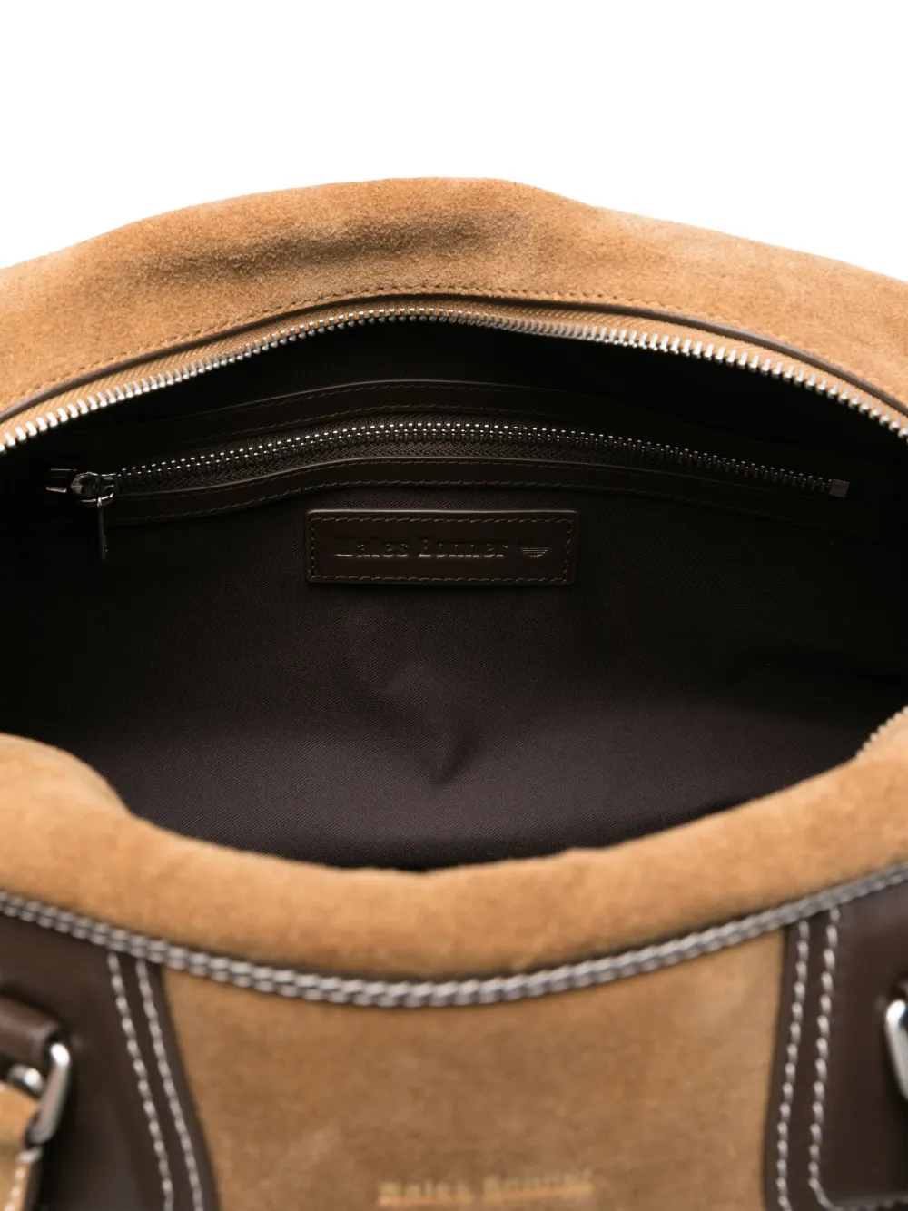 adidas x Wales Bonner suede bowling bag Bruin