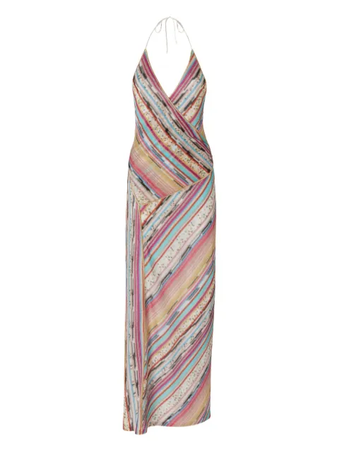 Missoni striped wrap maxi dress