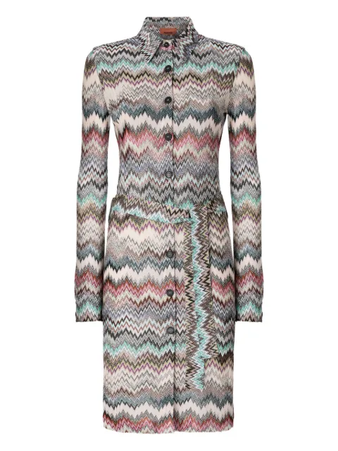 Missoni snake-pattern shirt dress