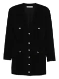 Alessandra Rich jewel-button multi-pocket dress - Black