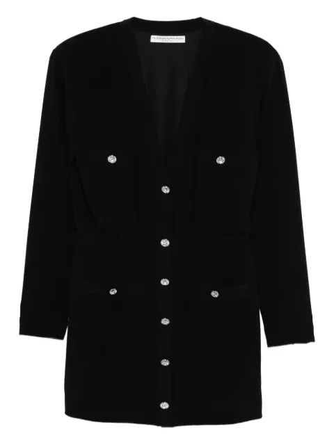 Alessandra Rich jewel-button multi-pocket dress