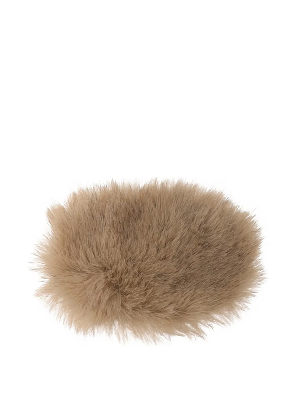 faux-fur hair clip