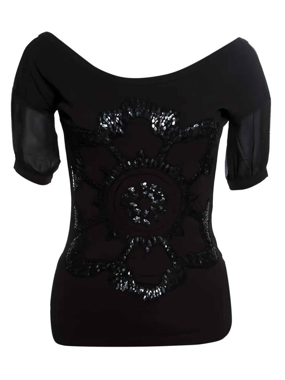 Gianfranco Ferré Pre-Owned sequin-embellished top | Black | Image 1
