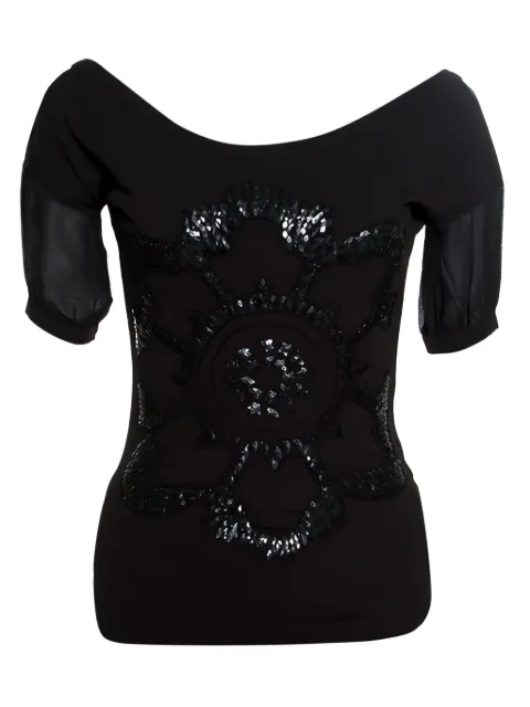 Gianfranco Ferré Pre-Owned sequin-embellished top