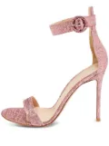 Gianvito Rossi 115mm glitter ankle-strap sandals - Pink