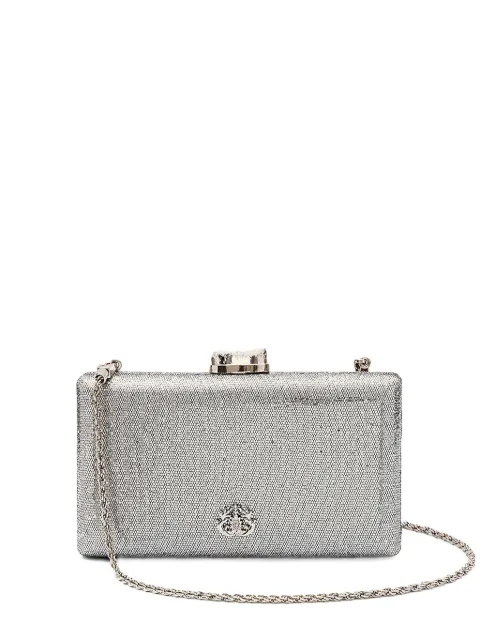 Isla Eva metallic clutch bag