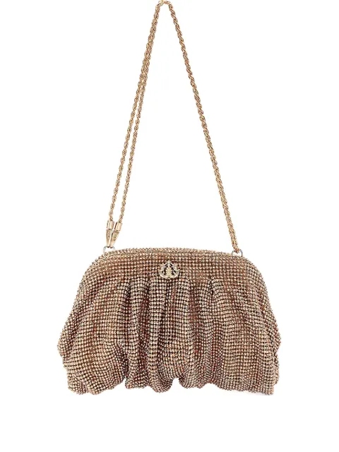 Isla crystal-embellished clutch bag