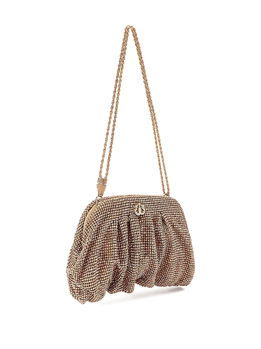 Isla Clutch verfraaid met kristallen - Bruin