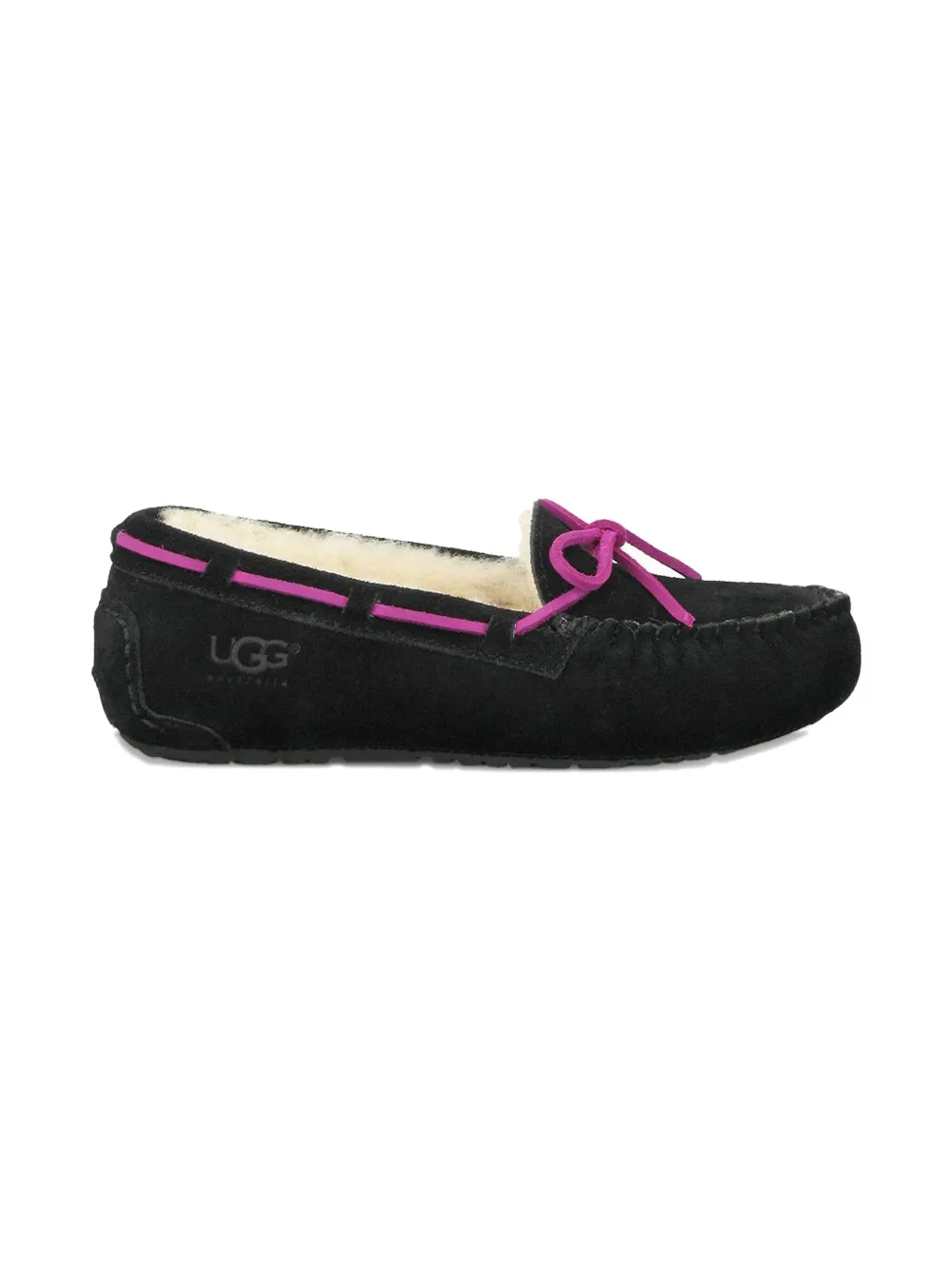 UGG Kids Dakota GS bow-detail loafers Black