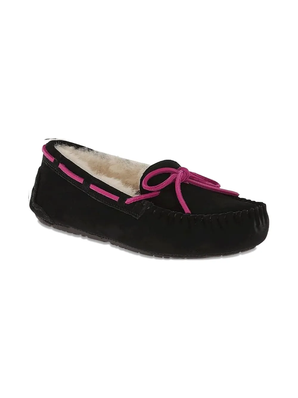 UGG Kids Dakota GS bow-detail loafers Black
