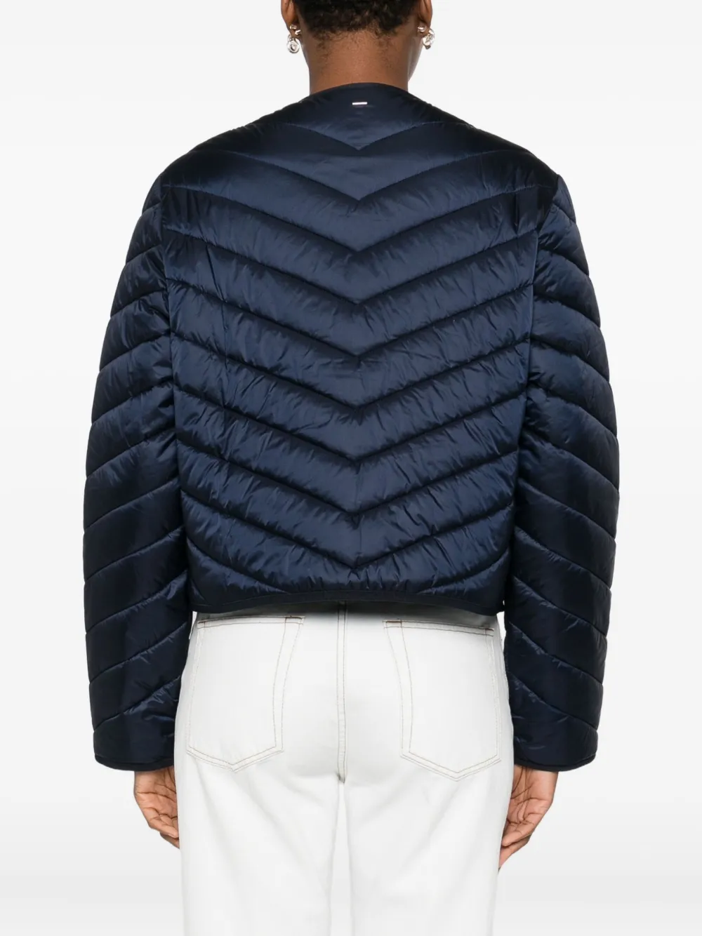 BOSS Pranella gewatteerd jack met dubbele rij knopen Blauw