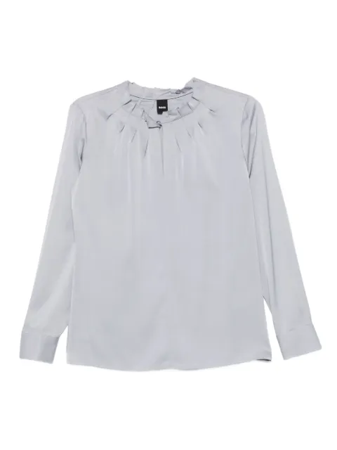 BOSS pleat-detailed blouse
