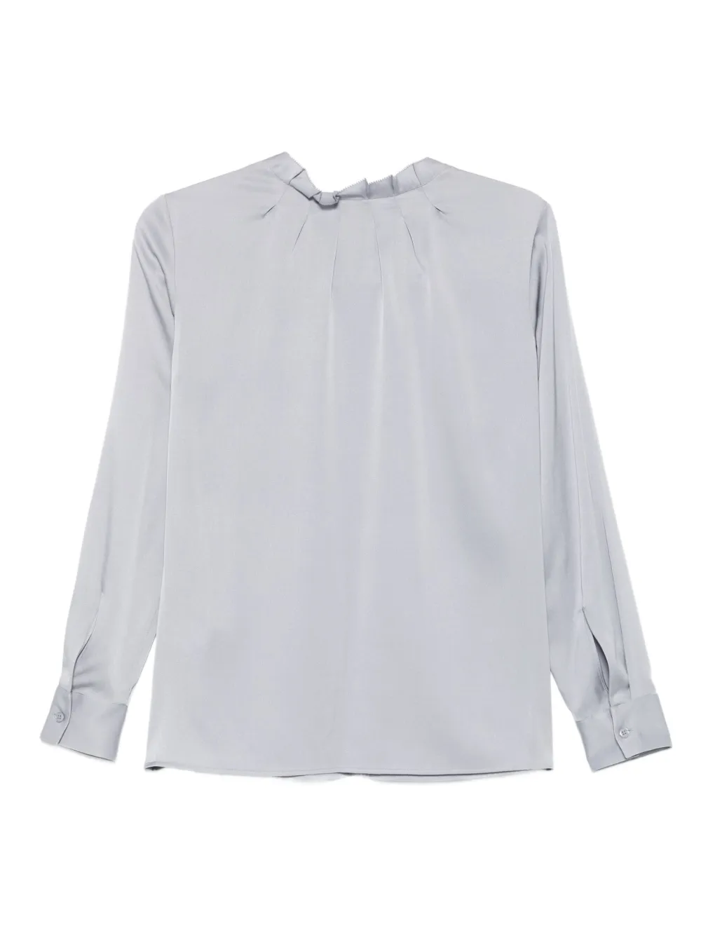 BOSS Blouse met geplooid detail Grijs