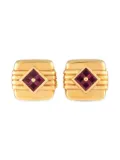 Van Cleef & Arpels pre-owned 18K yellow gold ruby cufflinks