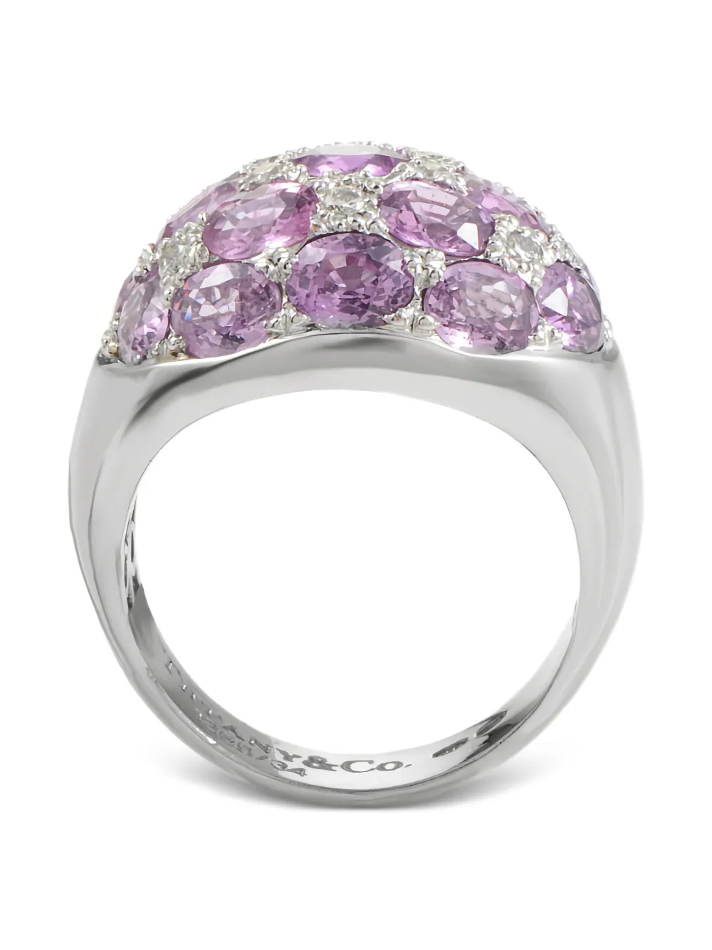 Tiffany & Co. pre-owned 18kt white gold Dome tourmaline and diamond ring | White | Image 1