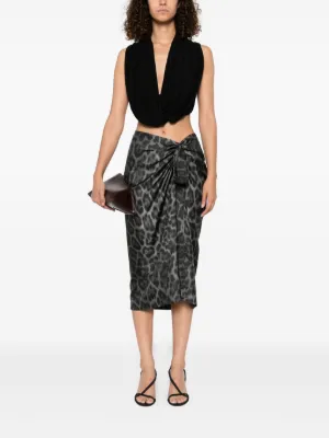 ワンピース STELLA MCCARTNEY Women Mid Skirts 6K1042 3S25431000 Black Women's Skirts | Midi, Denim & Vegan Leather | Stella