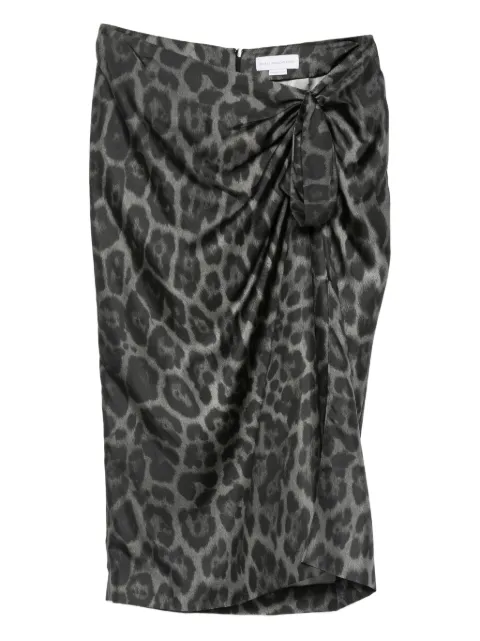 Stella McCartney leopard-print asymmetric skirt