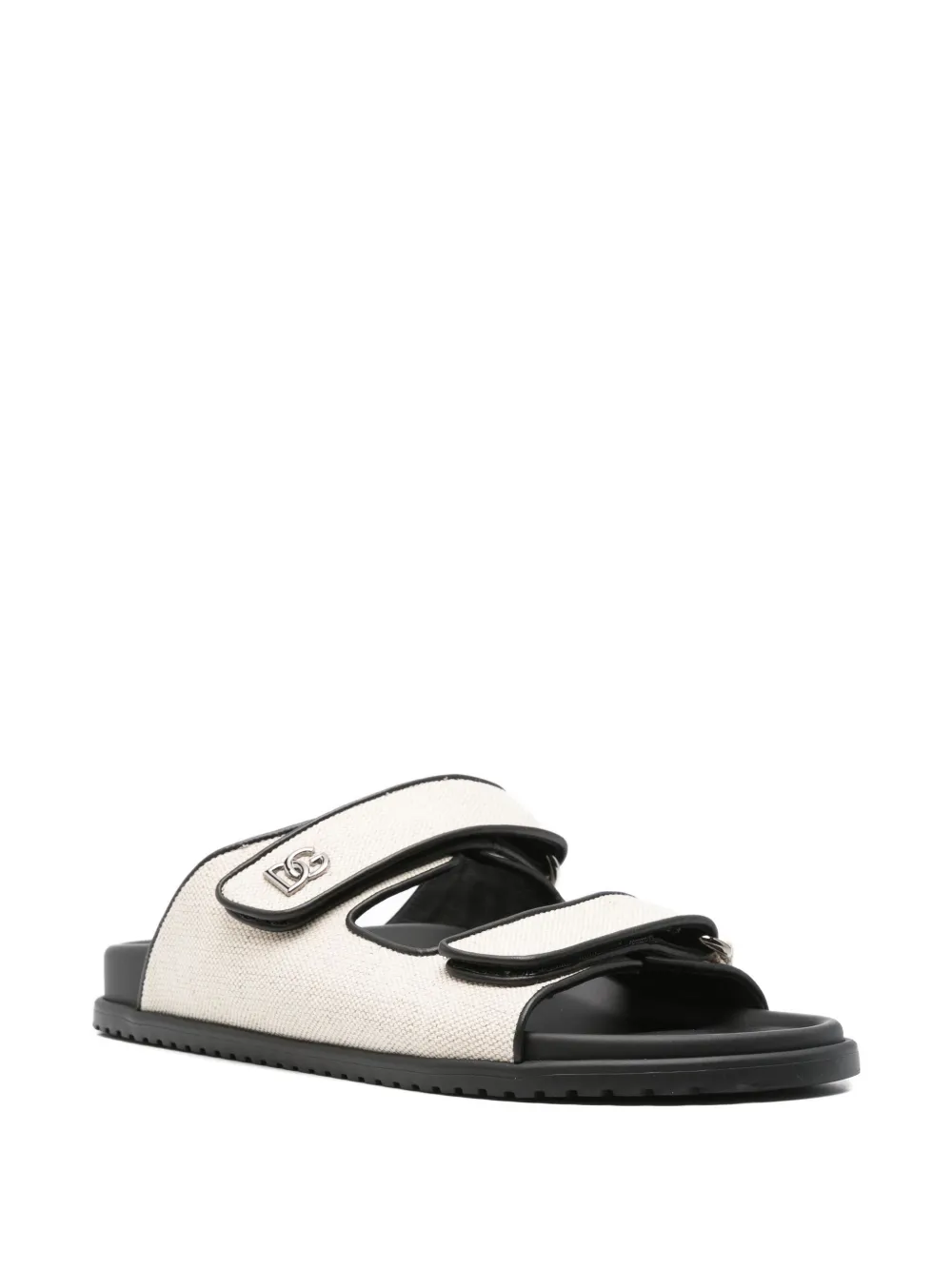 Dolce & Gabbana double-strap canvas slides | Image 2