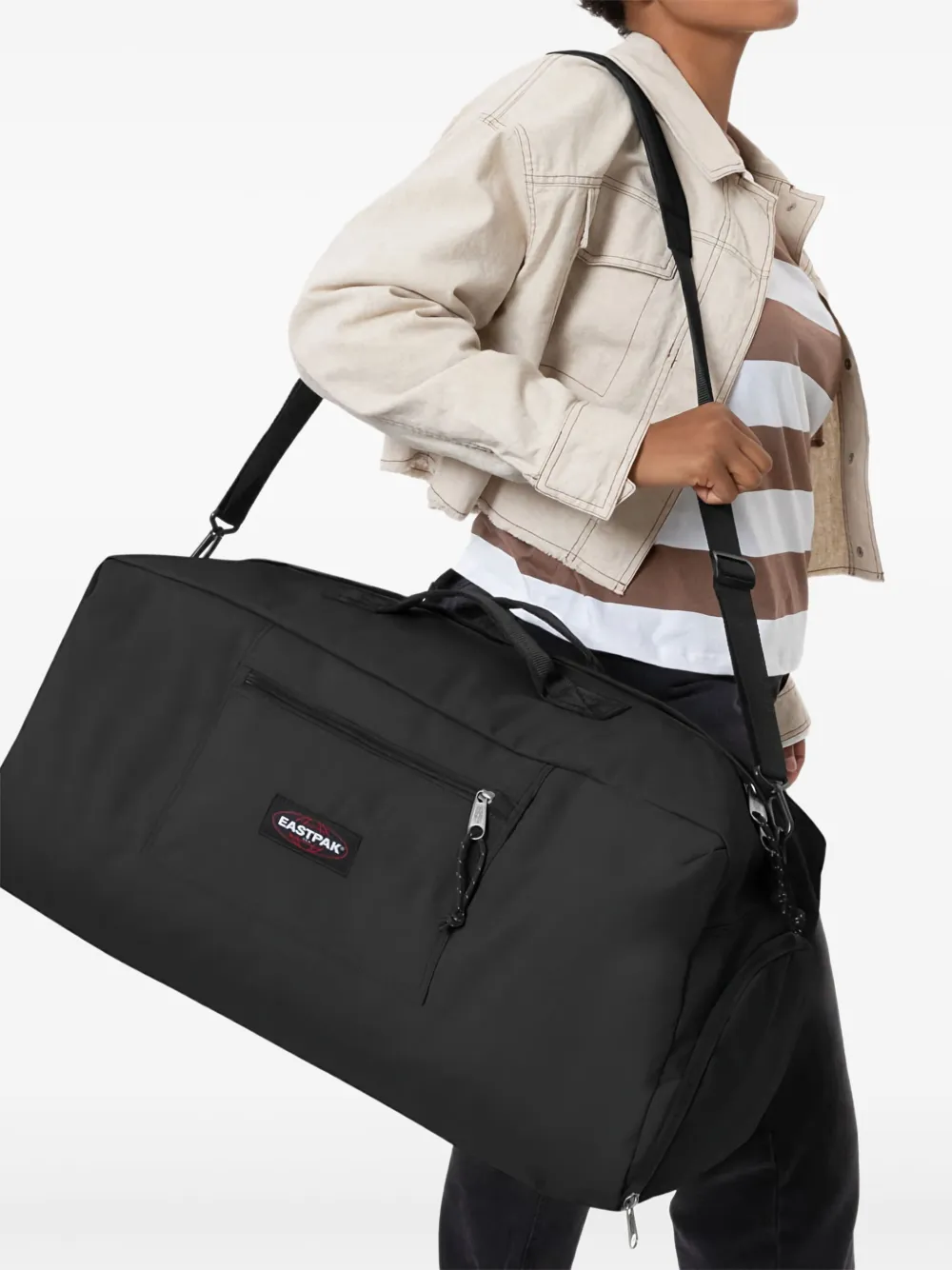 Eastpak Duffeltas met logopatch Zwart