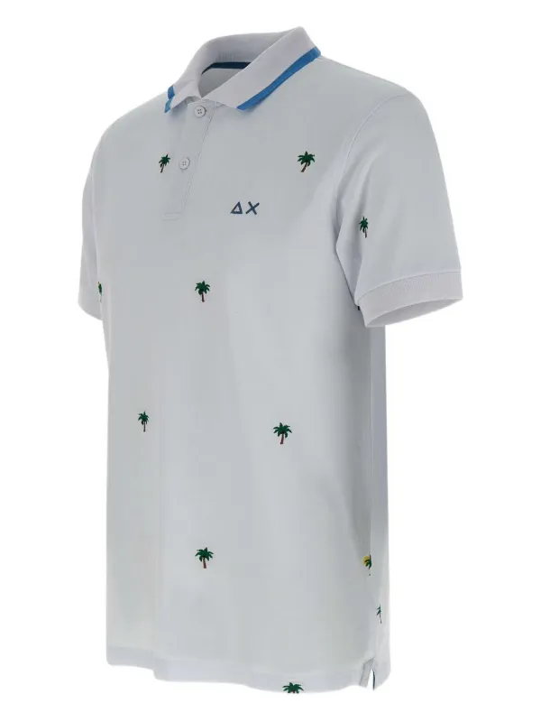 Sun68 Short Sleeve Polo Shirt | White | FARFETCH PL