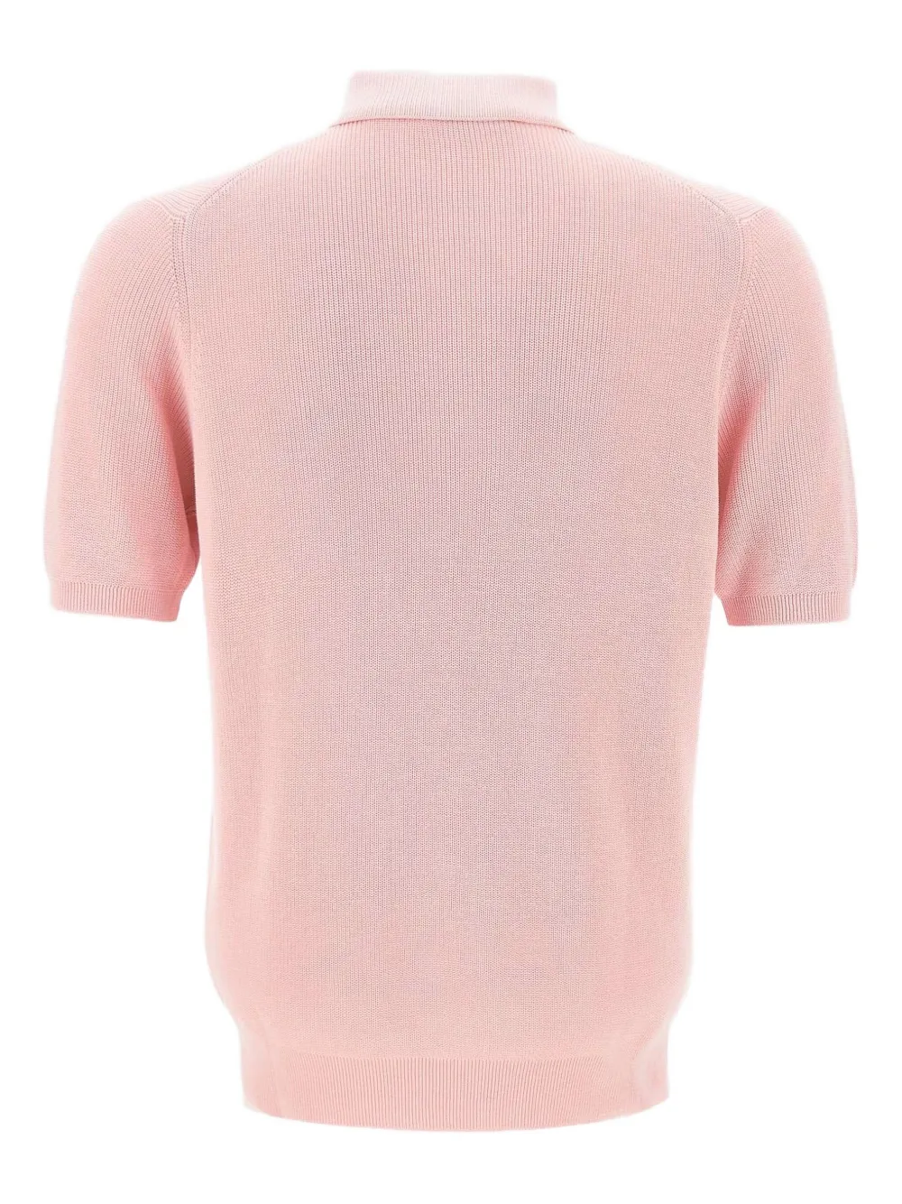 Filippo De Laurentiis Ribgebreid poloshirt - Roze