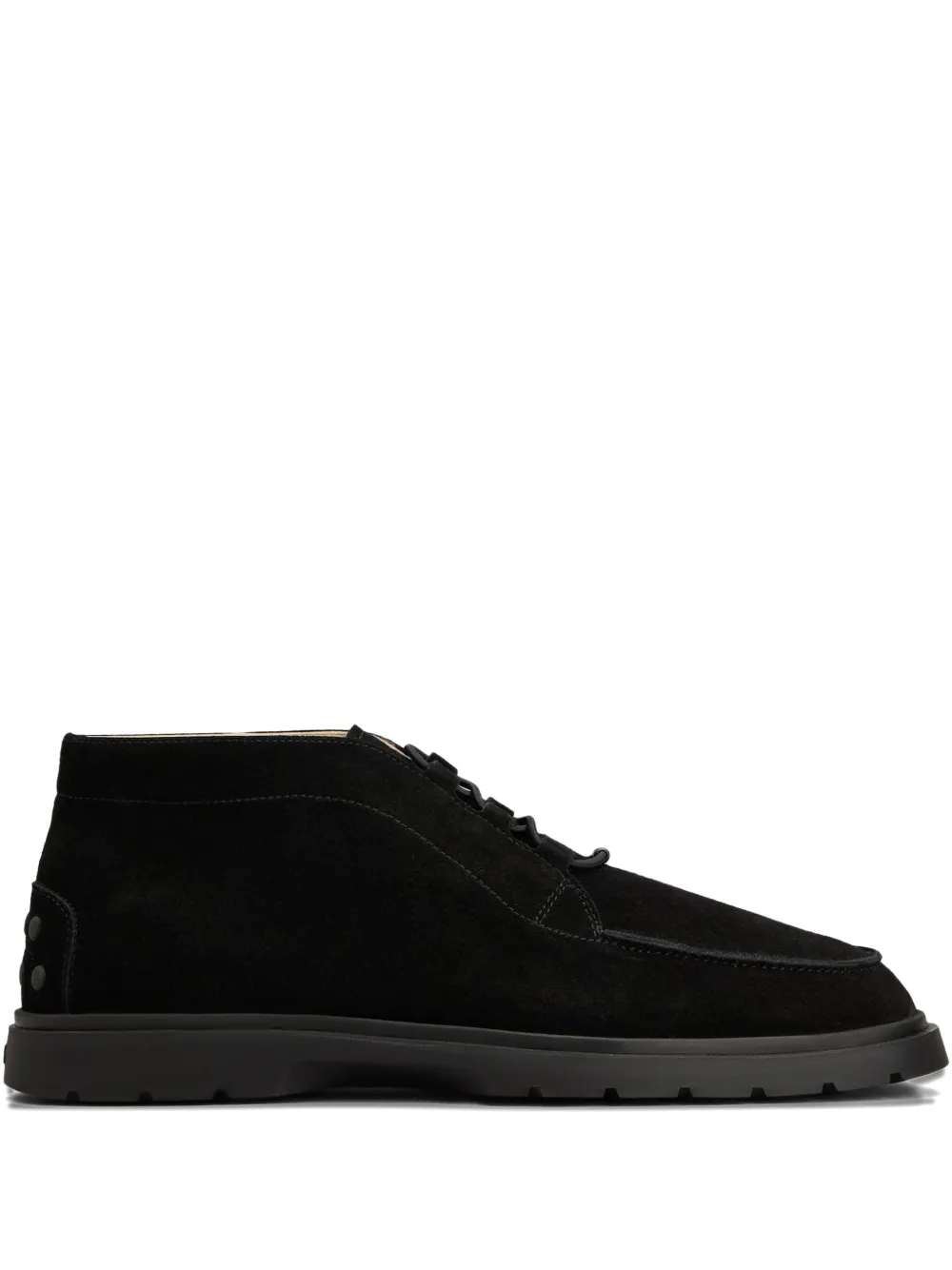 Tod's lace-up suede desert boots Black