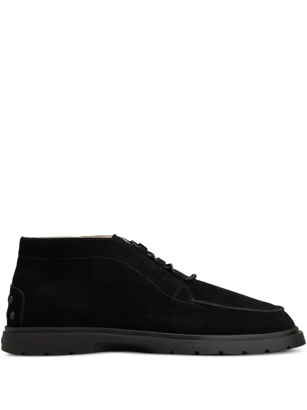Tod's lace-up suede desert boots Black