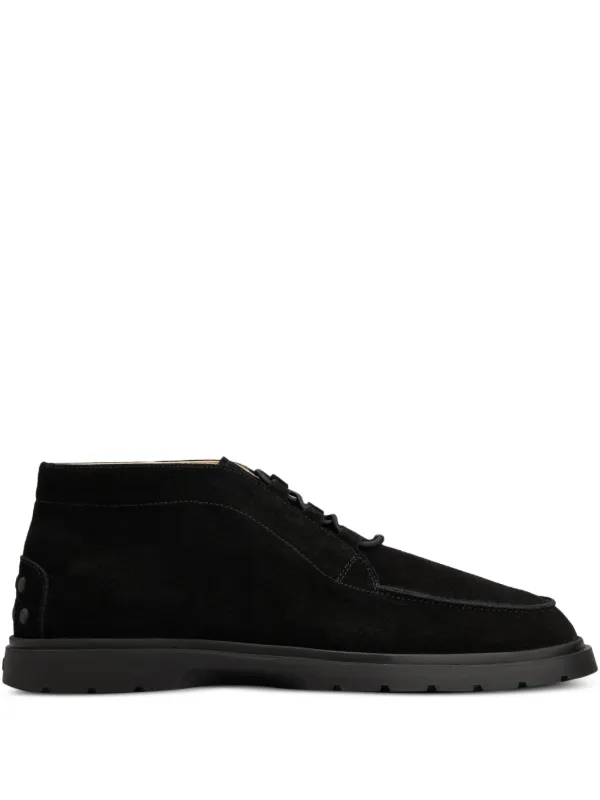 Tod's スエード デザートブーツ | ブラック | FARFETCH JP