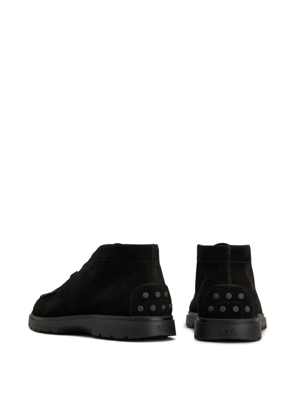 Tod's lace-up suede desert boots Black