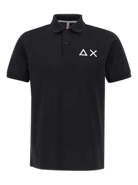 Sun68 logo-embroidered polo shirt