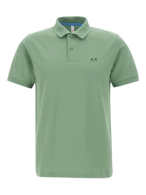 Sun68 logo-embroidered polo shirt
