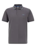 Sun68 logo-embroidered polo shirt - Grey