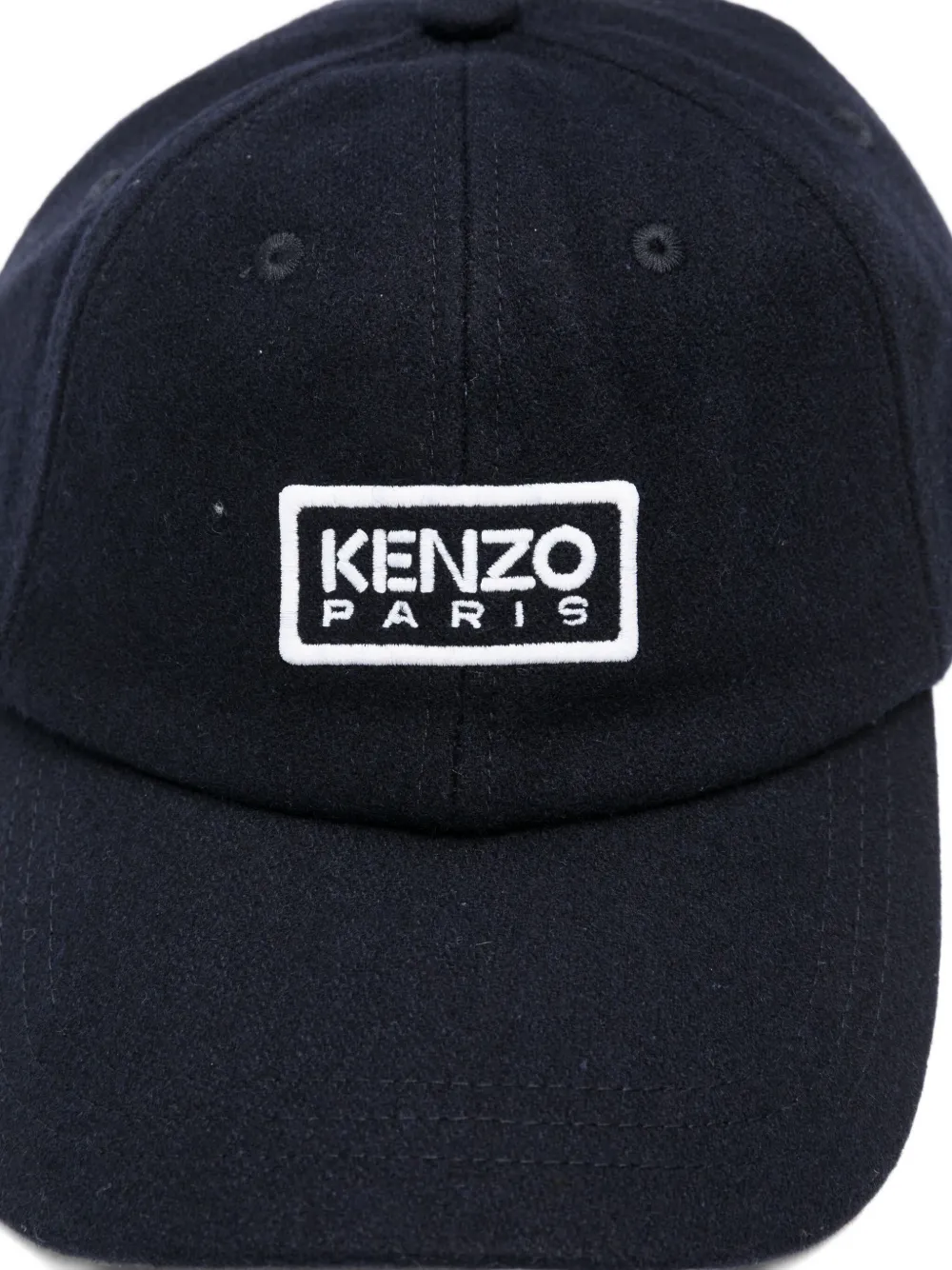 Kenzo logo-embroidered cap Blauw