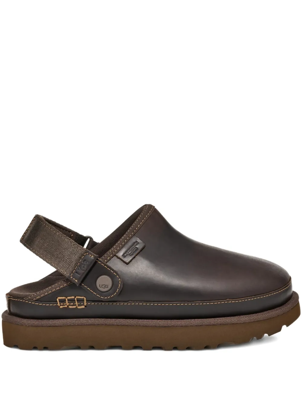 Ugg Back-strap Leather Flat Pumps