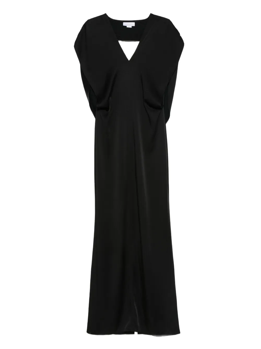 Stella McCartney v-neck cut-out dress Zwart