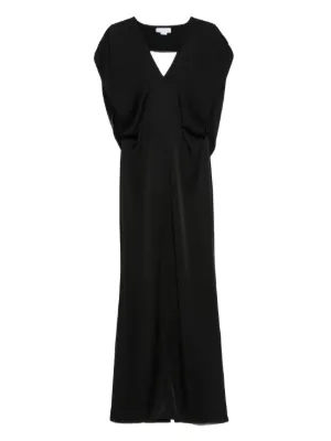 ワンピース STELLA MCCARTNEY COMPACT CREPE MAXI V-NECK DRESS Women Scarlet Red Compact Crepe V-Neck Maxi Dress | Stella