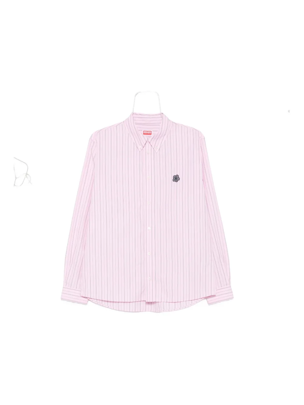 Kenzo striped embroidered shirt Roze