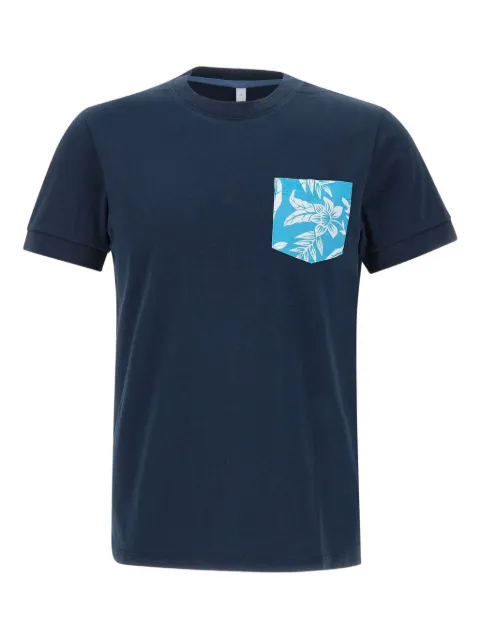 Sun68 floral-pocket T-shirt