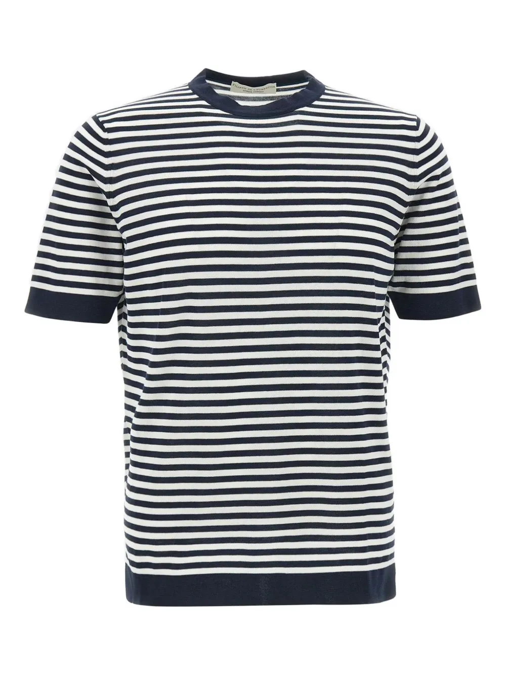 Filippo De Laurentiis playera con rayas estampadas | azul | Image 1