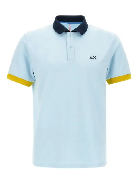 Sun68 colour-block polo shirt