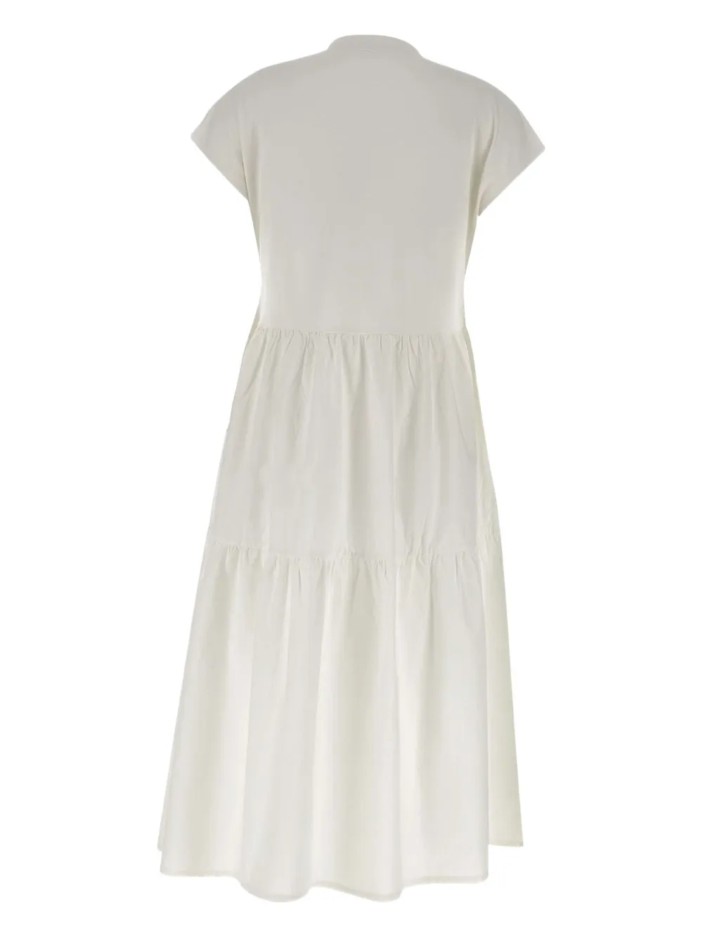 Sun68 Jurk met ruches afwerking Beige