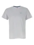 Sun68 logo-embroidered t-shirt - Grey