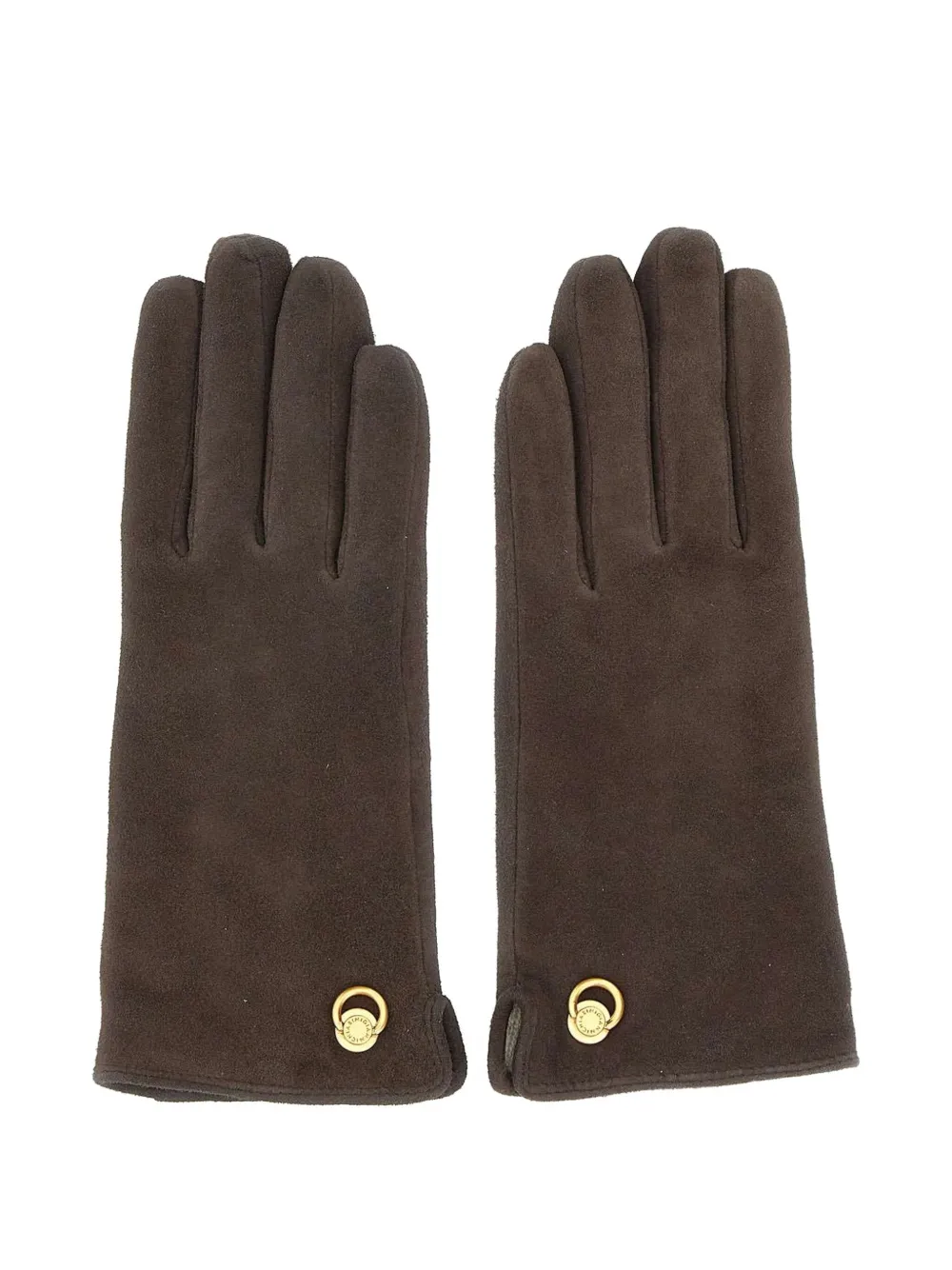 GIANNI CHIARINI suede gloves Bruin
