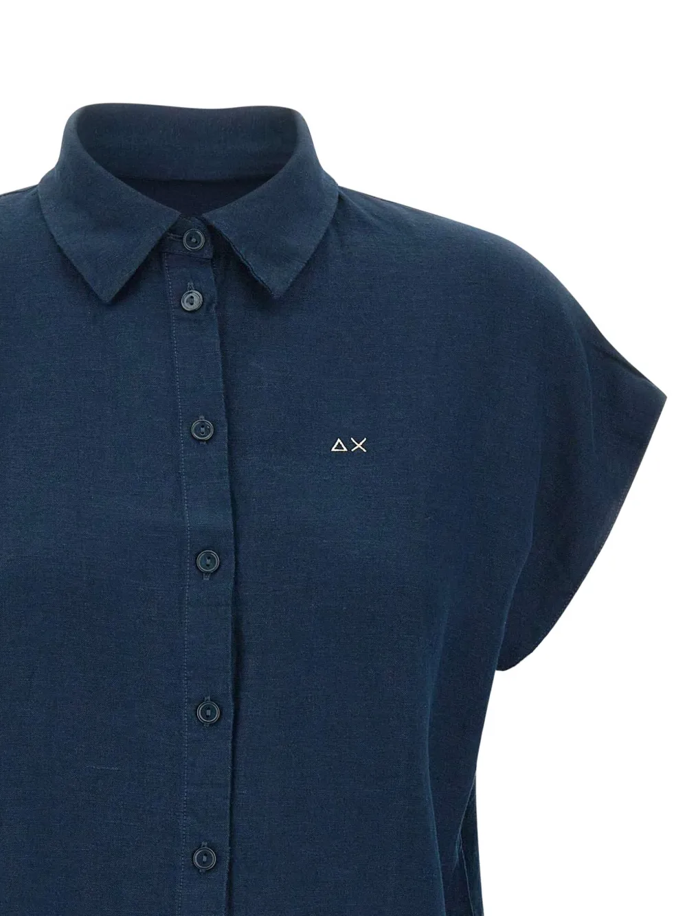 Sun68 Linnen blouse Blauw