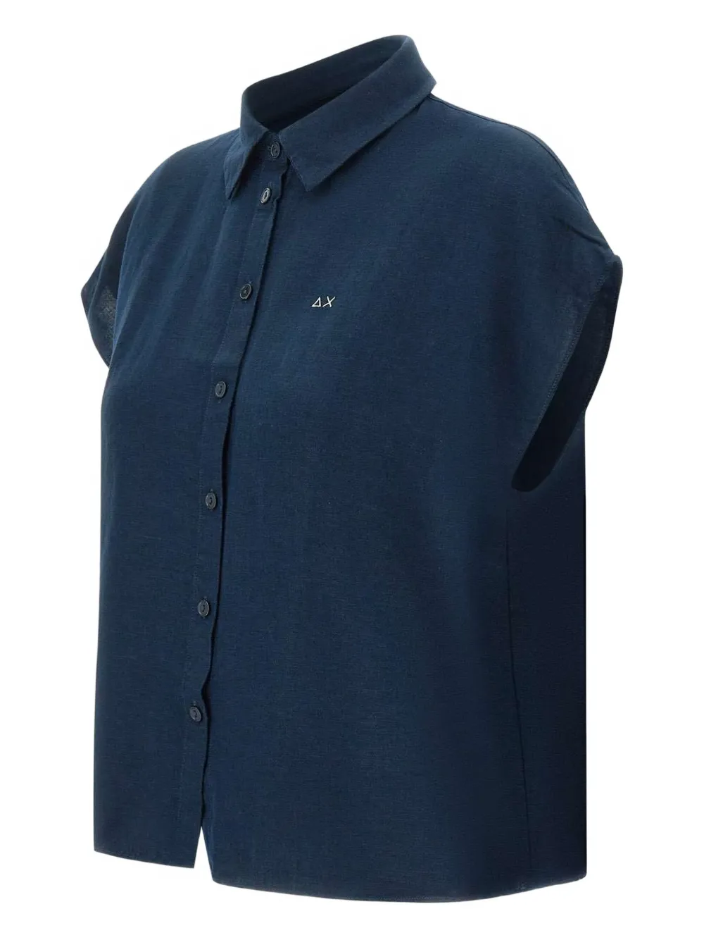 Sun68 Linnen blouse Blauw