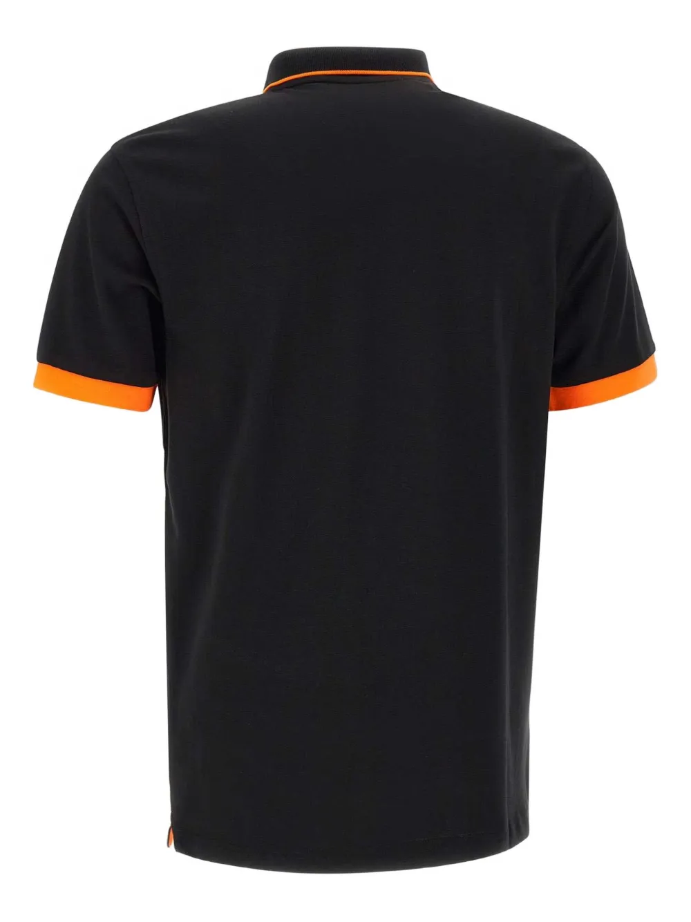 Sun68 Poloshirt met contrasterende kraag - Zwart