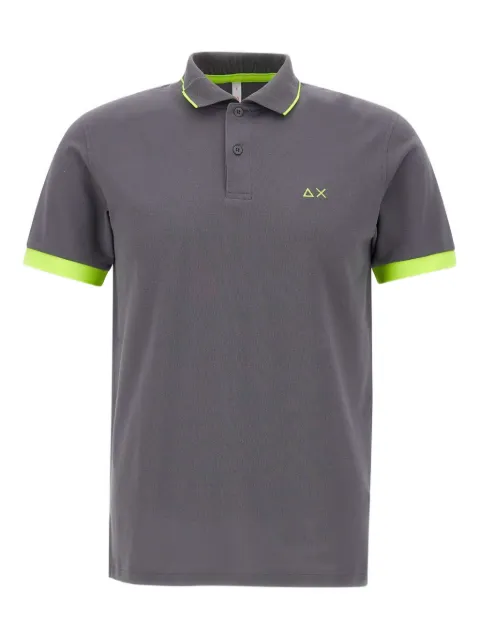 Sun68 contrast-trim polo shirt