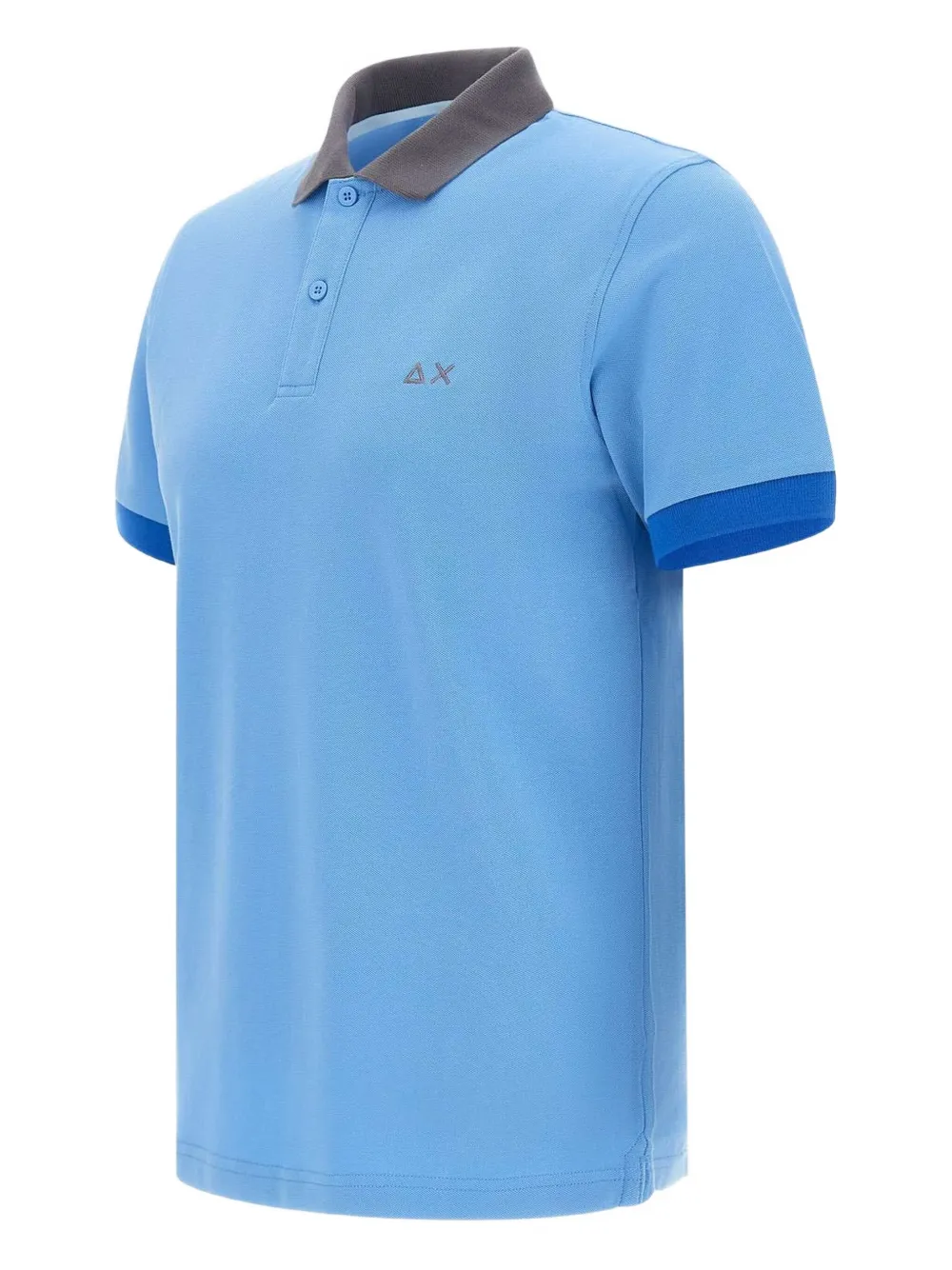 Sun68 Poloshirt met contrasterende kraag Blauw