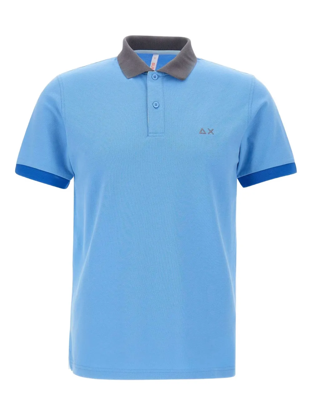 Sun68 playera tipo polo con cuello en contraste | azul | Image 1