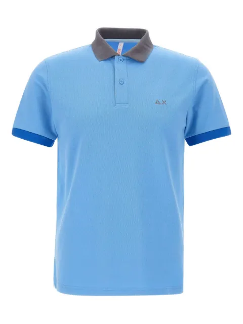 Sun68 contrasting-collar polo shirt